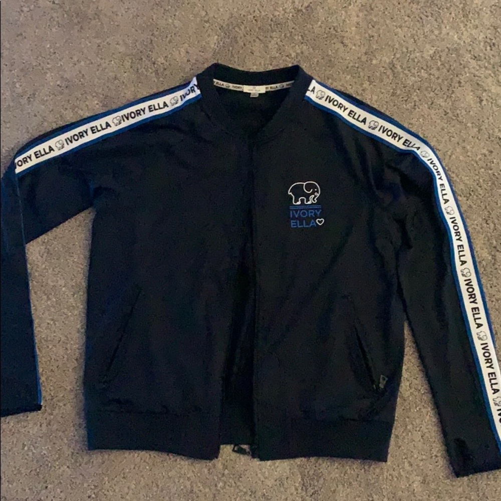 Ivory Ella black track jacket